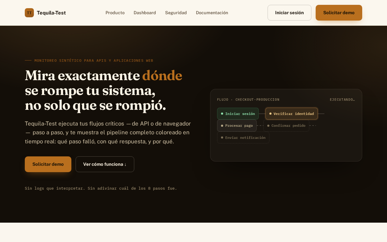 Landing de Tequila-Test